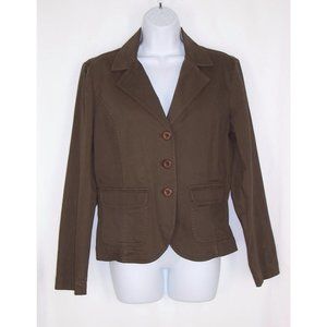 Talbots Blazer 8 M Brown Career Jacket
